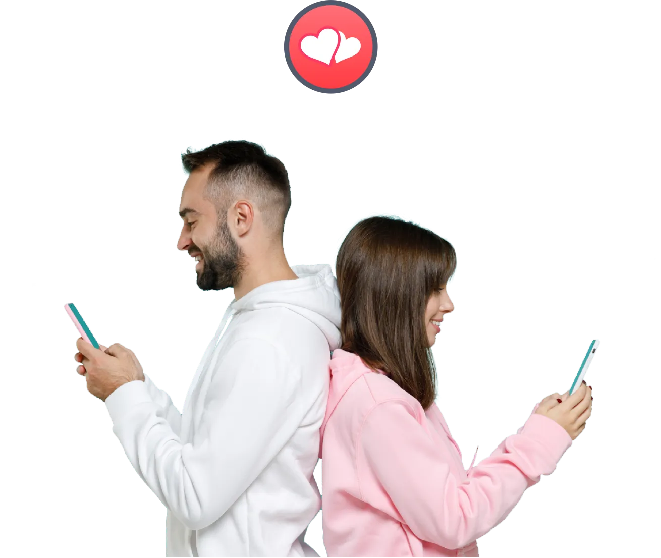 Couple using app
