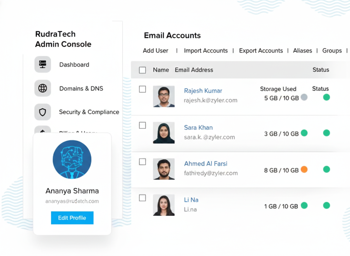 Admin Console Interface